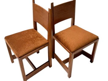 Two Art Deco Modernist Side Chairs by Hendrik Wouda for Pander, 1924